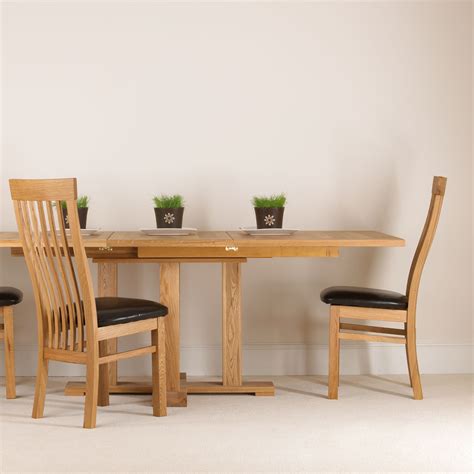 Quercus Solid Oak Extending Pedestal Dining Table - Con-Tempo Furniture