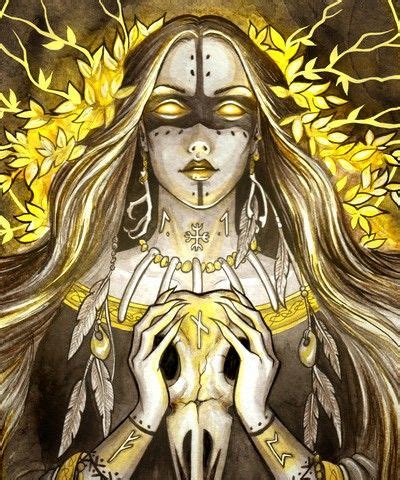 Gullveig Norse Goddess, Celtic Mythology, Goddess Art, Norse Mythology, Freya Goddess, Hecate ...