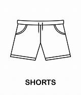 Coloring page With Shorts For Kids 8547156 Vector Art At Vecteezy sketch template