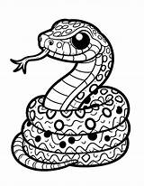 Free Printable Snake Coloring Pages sketch template