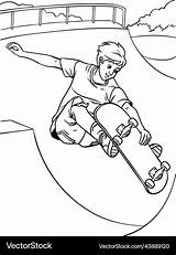 Skateboard Coloring Pages sketch template