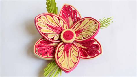 3d Quilled Flower/ Quilled Flower/ Advance Quilling - YouTube