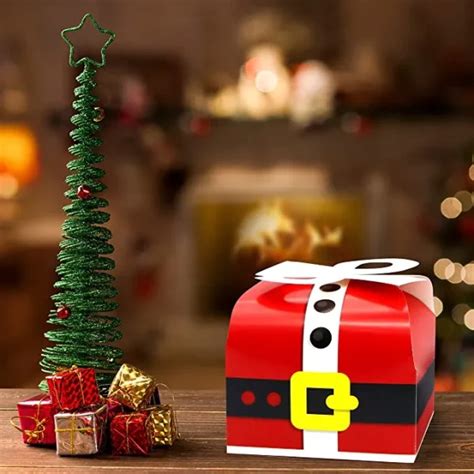 Best 24pcs 3D Christmas Goodie Boxes With Bow