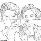 Cute Couple Coloring Page  Disegni Da Colorare Idee Per Disegnare sketch template
