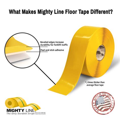 Mighty Line Solid Color Floor Tape | Safety Floor Tape | Mighty Line Tape