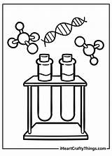 Science Experiment Coloring Page sketch template