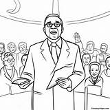 Pastor Preaching In Church Coloring Page  Pagescom sketch template