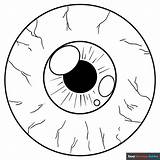 Eyeball Coloring Page  Easy Drawing Guides sketch template