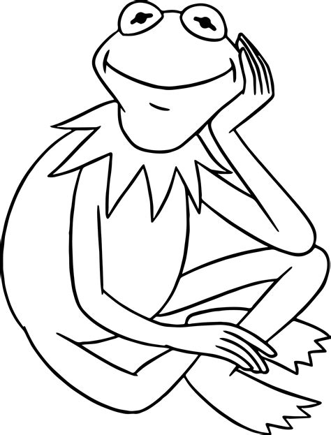 Kermit The Frog Coloring Page Meme - Weavingaweb