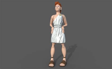 3D model Young Hercules Disney LowPoly Rigged VR / AR / low-poly rigged ...