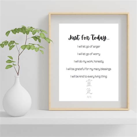 Just for Today Printable - Etsy