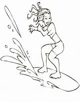 Girl Surfer Coloring Page  Free Printable Pages For Kids sketch template
