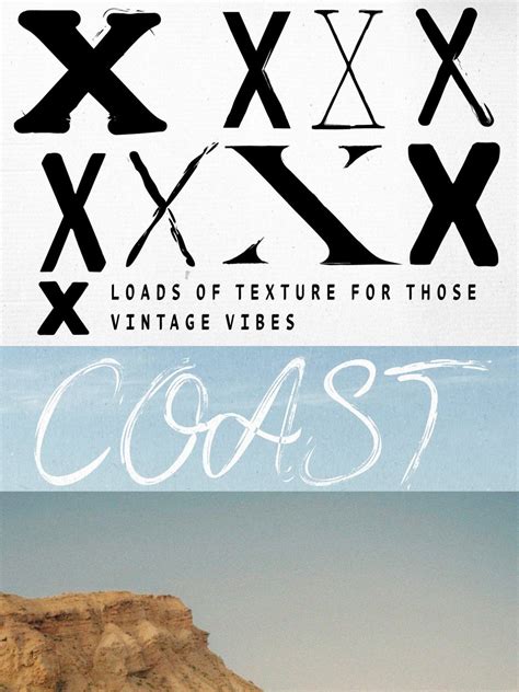 TEXTURE FONT COLLECTION (10 fonts) - The Suppply Co