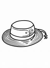 Fishing Hat Coloring Page  Free Printable Pages sketch template