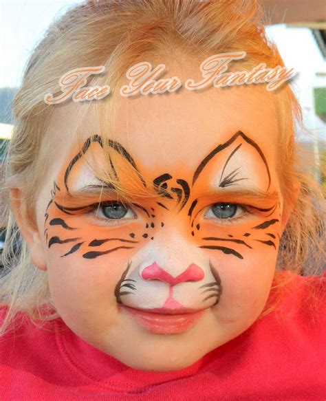 Cute tiger | Face painting designs, Kitty face paint, Face painting