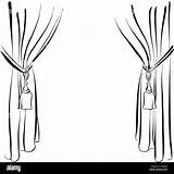 Curtain Drape Graphic Hi Res stock Photography And Images  Alamy sketch template