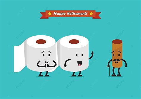Tissue Paper Characters With Happy Retirement Concept Celebrate Graduation Anniversary Vector ...