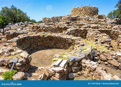 Arzachena, Sardinia, Italy - Archeological Ruins of Nuragic Complex La Prisgiona - Nuraghe La ...