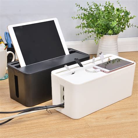 Cable Storage Box Case Wire Management Power Plug Cord Socket Safety Desktop Organizer – Alexnld.com