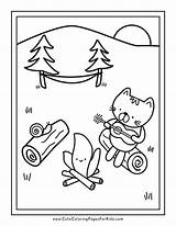 Camping Coloring Pages  Cute For Kids sketch template