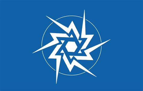 Futuristic flag of Israel : r/vexillology