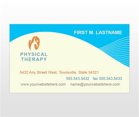 Occupational & Physical Therapy Services Business Card Templates