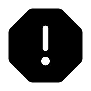 Warning-octagon icon. Free download transparent .PNG | Creazilla
