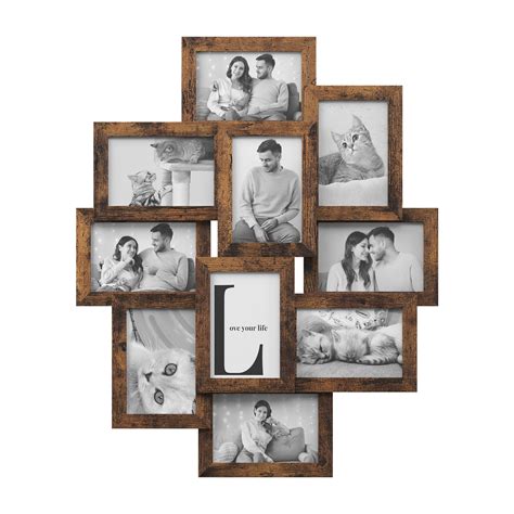 Buy SONGMICS Collage Picture Frames for 10 Photos in 10 x 15 cm ...