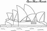 Printable Sydney Opera House Coloring Page sketch template