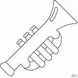 Trumpet Coloring Pages sketch template