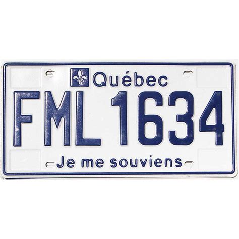 2021 Quebec #FML1634 | ShopLicensePlates