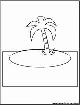 Coloring Page Of An Island  Home sketch template