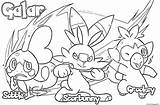 Pokemon Sword Shield Starters By Gladioh Coloring Page Printable sketch template