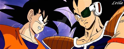 Goku vs Raditz by Leila490 on DeviantArt