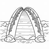 Bridge Coloring Page sketch template