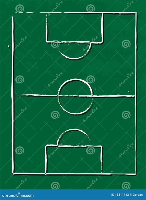 Soccer field illustration stock vector. Illustration of ballsport - 16311712