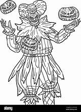 Scary Clown Printable Coloring Pages Home sketch template