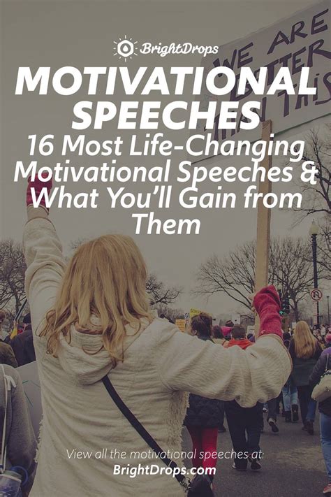 16 Most Life-Changing Motivational Speeches & What You'll Gain from Them - Bright Drops