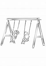 Coloring Pages  Free Printable Swing Set Page sketch template