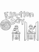 Election Day coloring Page  Free Printable sketch template