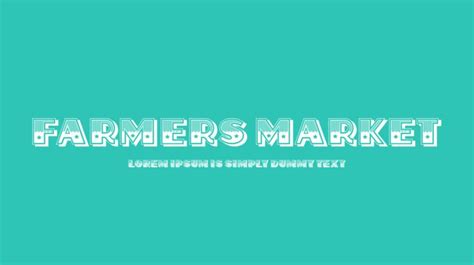 Farmers Market Font : Download Free for Desktop & Webfont