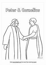 Peter And Cornelius Coloring Page Sketch sketch template