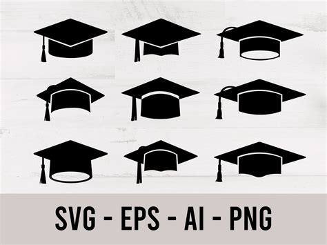 Graduation Cap SVG Graduation Cap Outline PNG Graduation, 40% OFF