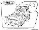 Rusty Rivets Coloring Pages Ruby Kids Fun Cartoon Van Kleurplaat  sketch template