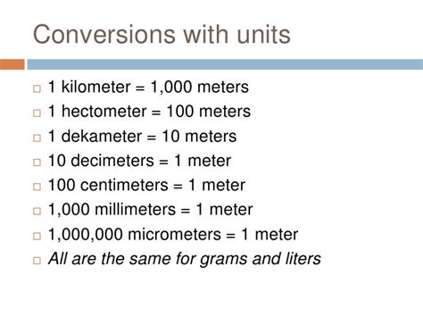 Metric Measurement