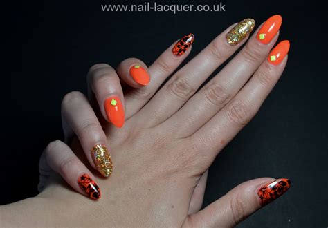 Neon orange nails – Nail Lacquer UK
