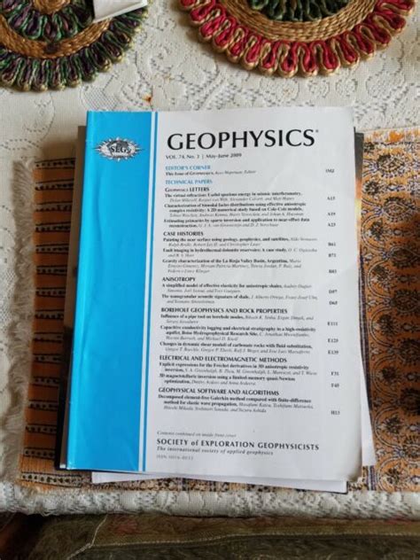 Geophysics Journal May-June 2009 Edition | eBay