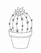 Printable Cactus Coloring Pages sketch template