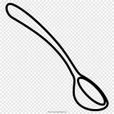 Spoon Coloring Clipart Cuchara Pages Printable Para Colorear Spoons  sketch template