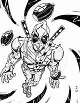 Deadpool Coloring Pages Printable  Home sketch template